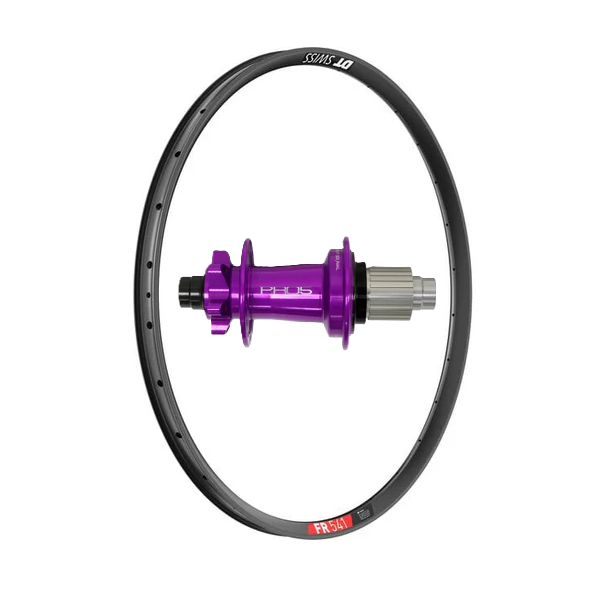 (Slam69built) DT Swiss FR 541 29" / Hope Pro 5 Boost / Rear Wheel (Black/Purple)