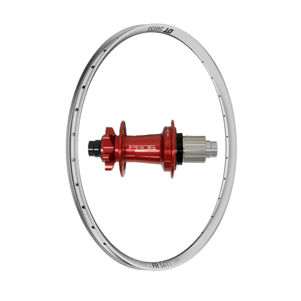 (Slam69built) DT Swiss FR 541 29" / Hope Pro 5 Boost / Rear Wheel (Silver/Red)