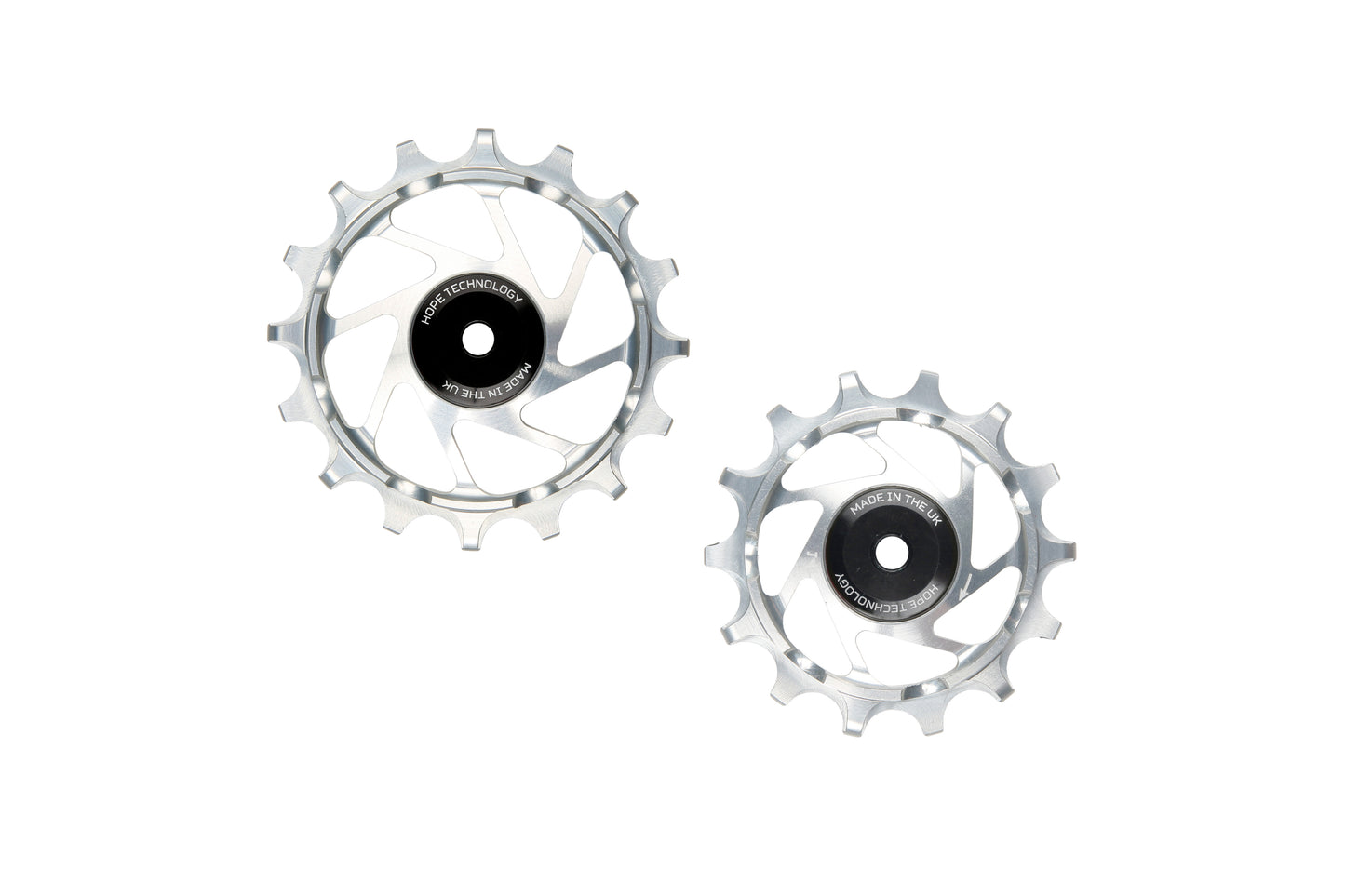 Hope 16/14T Jockey Wheels - Pair - Silver