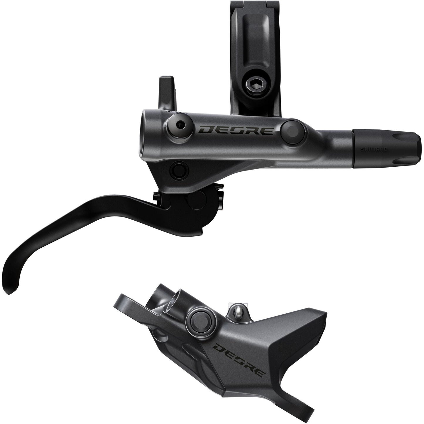 Shimano BR-M6200 Deore front 2 pot bled brake lever/post mount calliper, 1000 mm hose