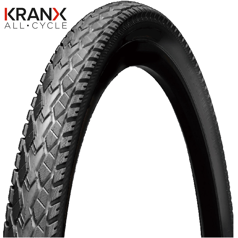 KranX Vanguard 700C Hybrid Tyre in Black (Wired) - 700 x 40mm