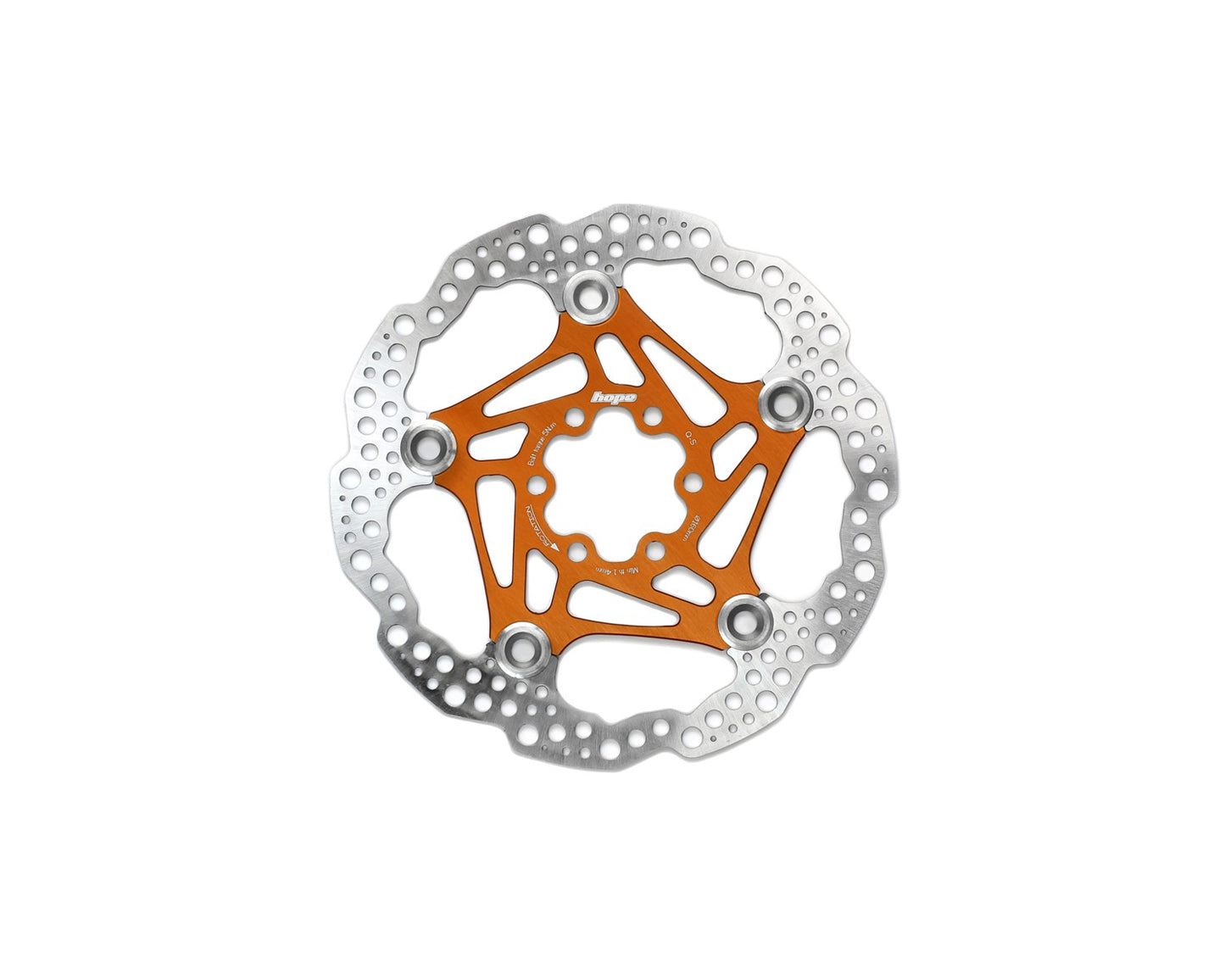 Hope Universal Floating Disc Rotor - 6 Bolt - Orange