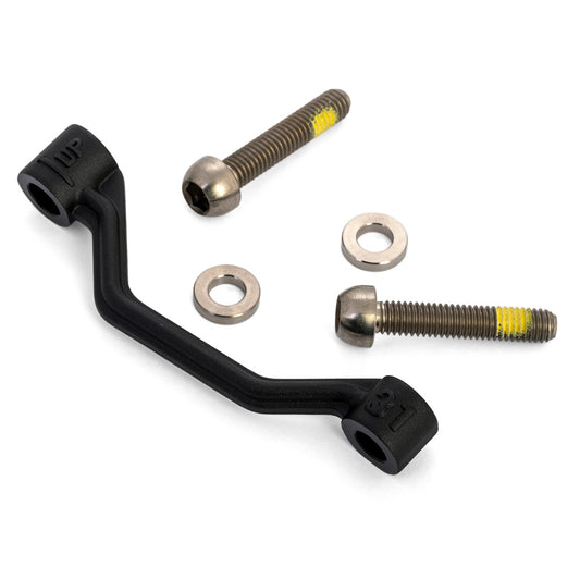 Hayes Post Mount Bracket for 180mm Rotor, with Titanium Hardware