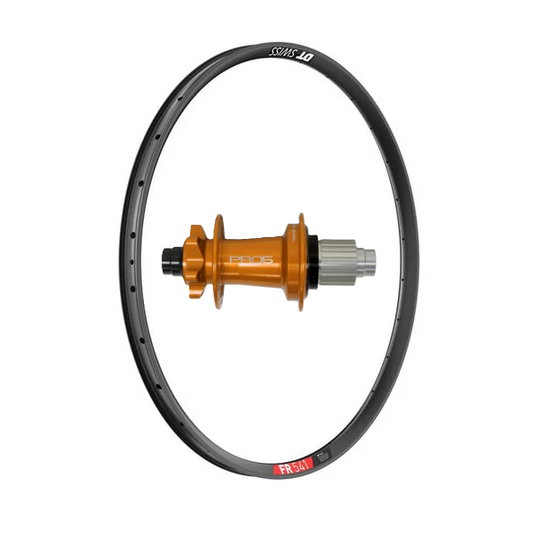 (Slam69built) DT Swiss FR 541 27.5" / Hope Pro 5 Boost / Rear Wheel (Black/Orange)