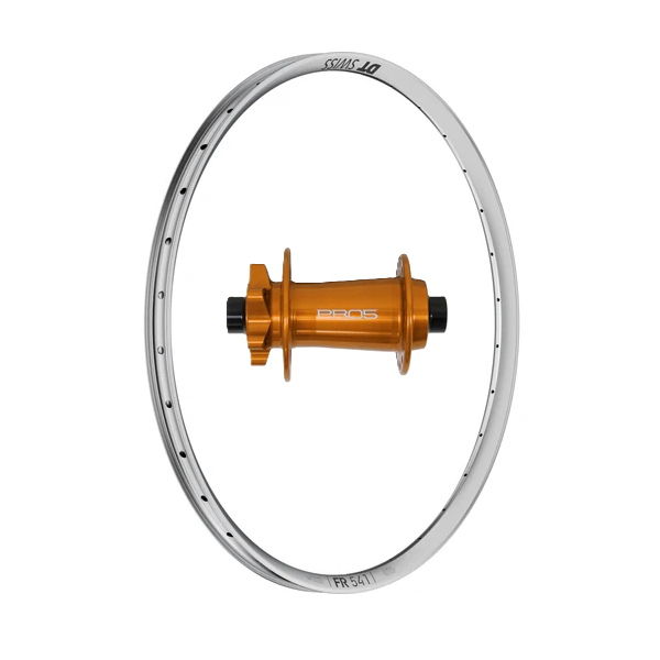 (Slam69built) DT Swiss FR 541 27.5" / Hope Pro 5 Boost / Front Wheel (Silver/Orange)