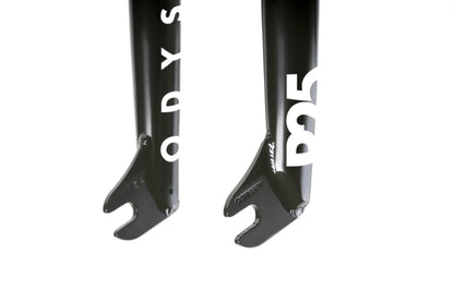 Odyssey R25  Forks - 20" BMX Forks - OFFSET: 25MM - Rust Proof Black