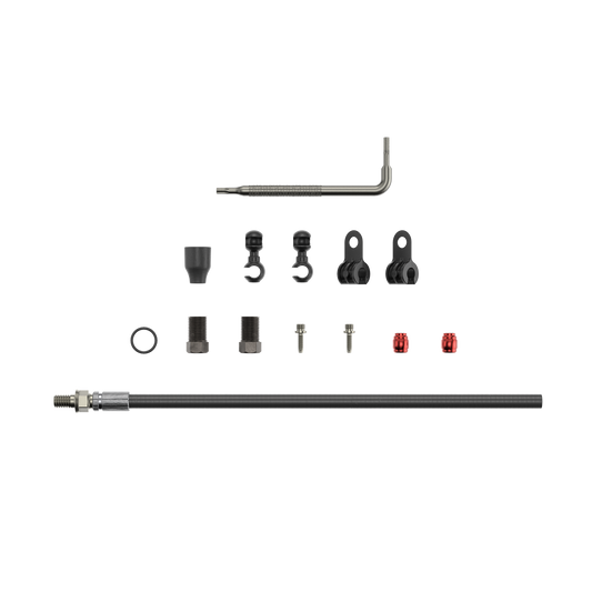 SRAM Spare - Disc Brake Hydraulic Hose Kit - Threaded Inline Crimp -2000Mmblk (Inc. Crimp & Fittings) - Elixir 5/7/9/R/CR/X0,Guide RSC (A1),Guide R/RS (A1),DB5,Level Tl