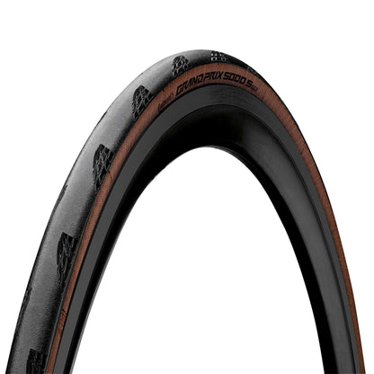 Continental Grand Prix 5000S Tubeless Ready Tyre - Foldable Blackchili Compound: BLACK/TRANSPARENT 700X25C