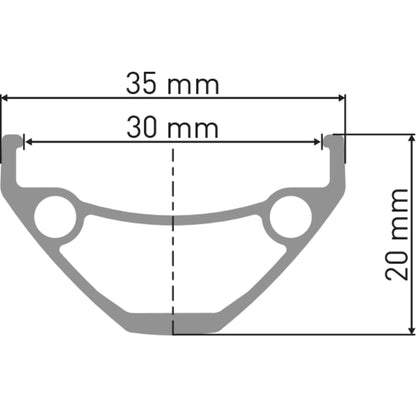 DT Swiss D 1900 26" Rear wheel - 135x10mm Singlespeed