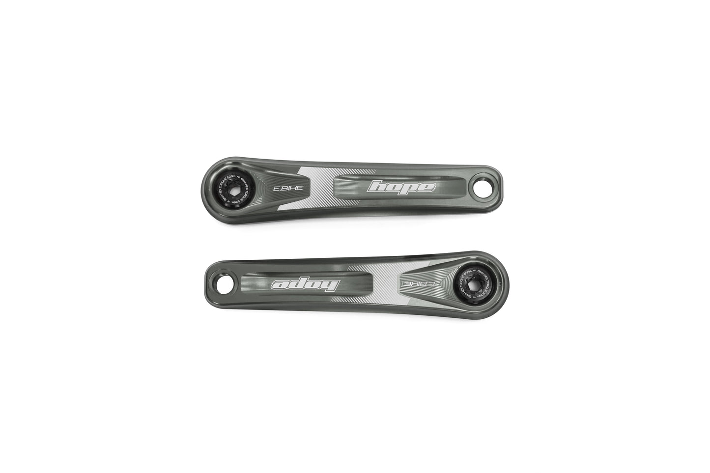 Hope E-Bike Crankset - Narrow Offset - Smoke