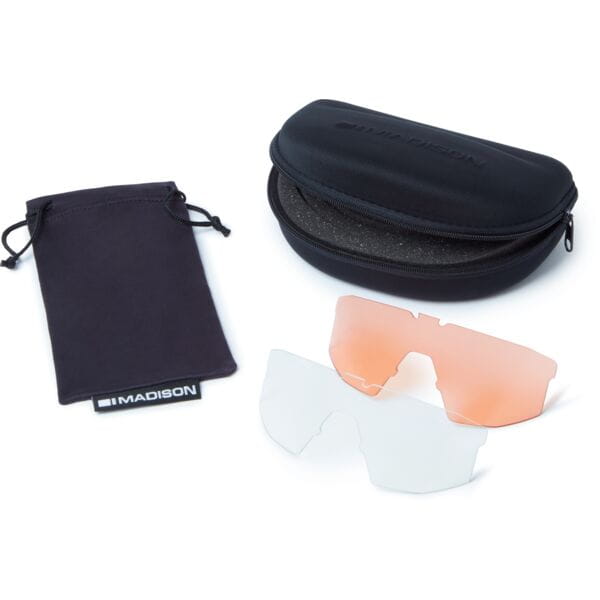 Madison Crypto Glasses - 3 pack - gloss black / bronze mirror / amber and clear lens