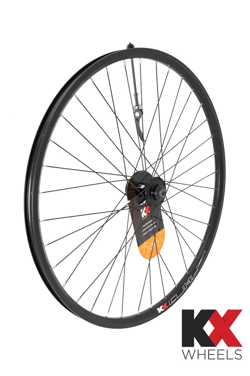 KX Wheels MTB 27.5" 650B Doublewall Q/R Wheel Disc Brake in Black (Front)