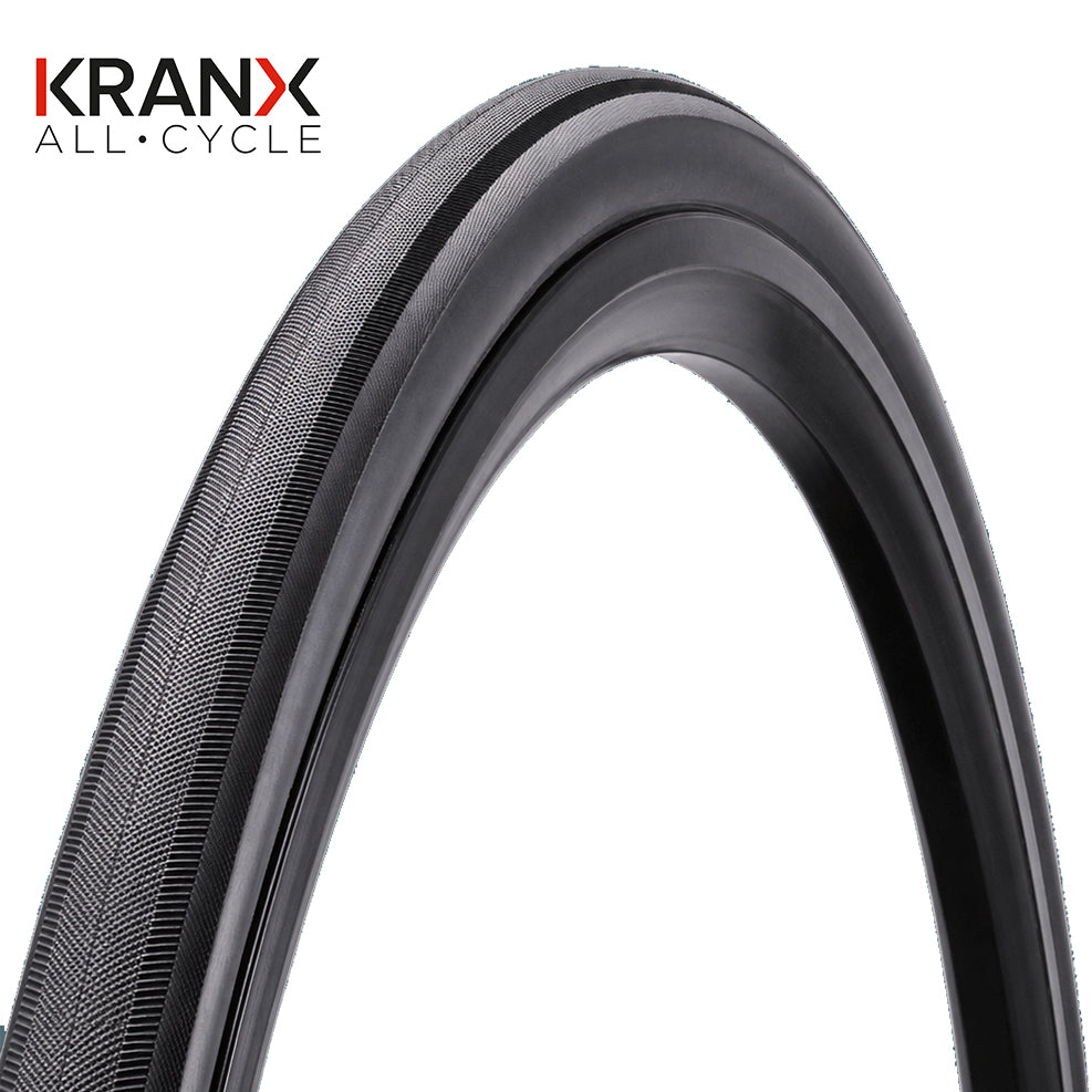 KranX Presto Road Tyre in Black (Wired) -  700 x 25mm