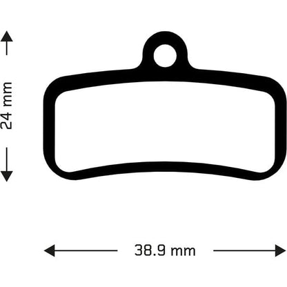 Aztec (PBA0059) Shimano Saint M810 / M820 / Zee M640 - Organic Disc Brake Pads