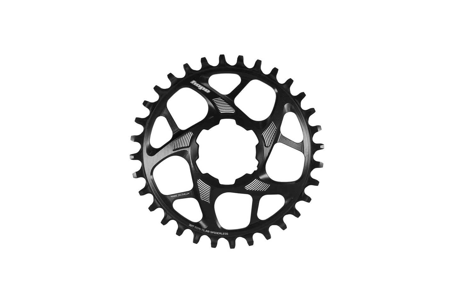 Hope R22 Spiderless Chainring Std - Black