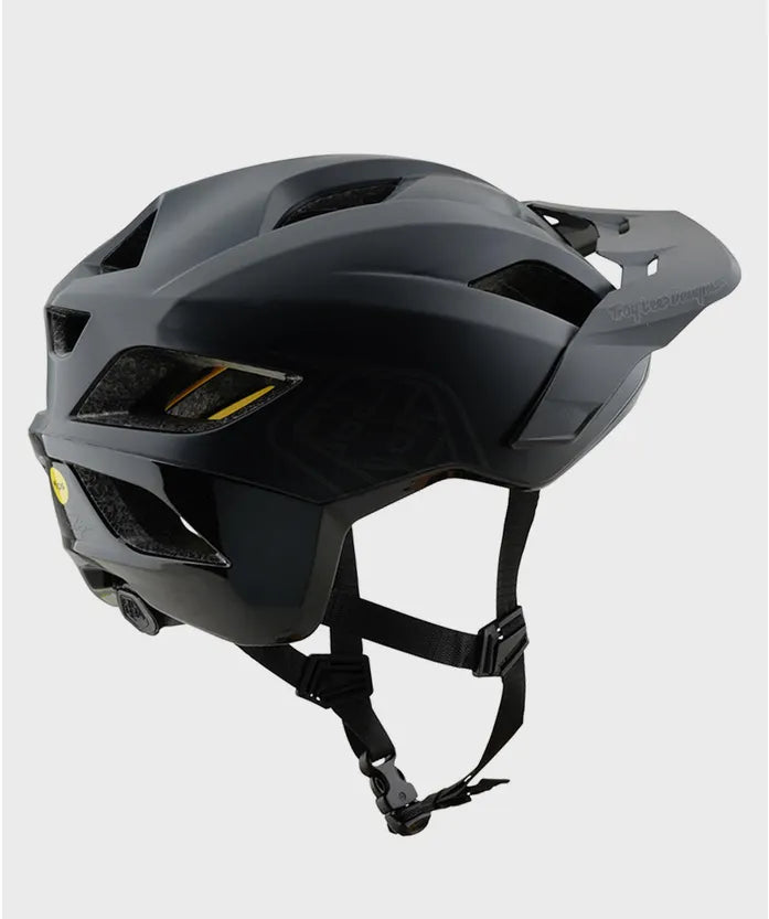 Troy Lee Designs Youth Flowline Point Helmet - Point Black / Charcoal