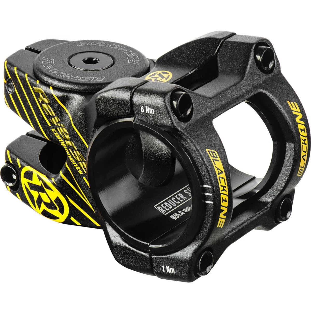 Reverse Black-ONE Stem D-2 - 35mm Length / 35mm and 31.8mm Shim