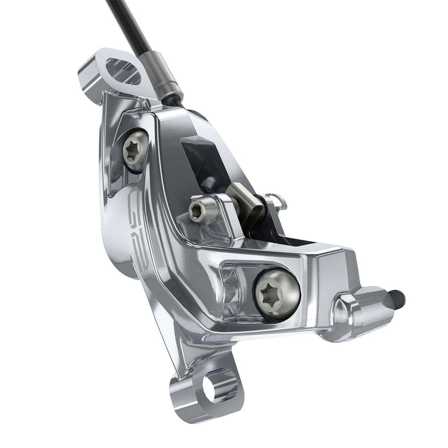 SRAM BRAKE G2 ULTIMATE - GREY - CARBON LEVER, TI HARDWARE, REACH, SWINGLINK, CONTACT, (INCLUDES MMX CLAMP, ROTOR/BRACKET SOLD SEPARATELY) A2