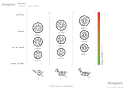 Hope V4 Vented Floating Disc Rotor - 6 Bolt - Silver