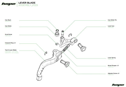Hope Tech Master Cylinder Bpc & Reach Adj Screw - Brake Spares