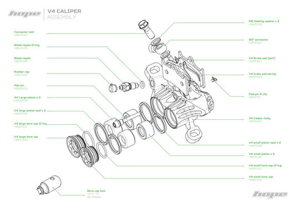 Hope V4 Large Caliper Piston