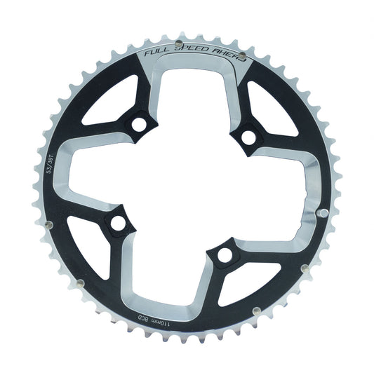 FSA Gossamer ABS Road 110BCD 2x11 Chainring (2x11, 110x50T, Black, 4h)