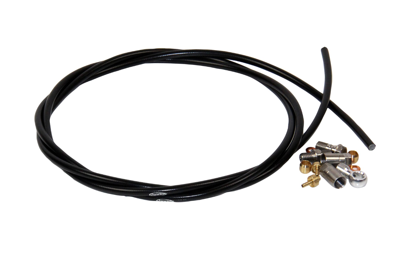 Hope 5mm Black Hose INC. 90 & Straight connectors - Tandem - Brake Spares