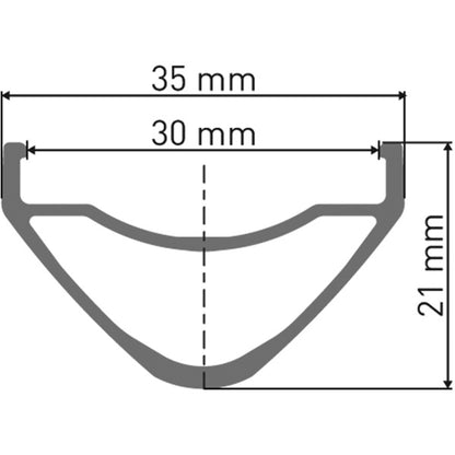 DT Swiss EX 1700 wheel, 30 mm rim, 15 x 110 m BOOST axle, 29 inch front