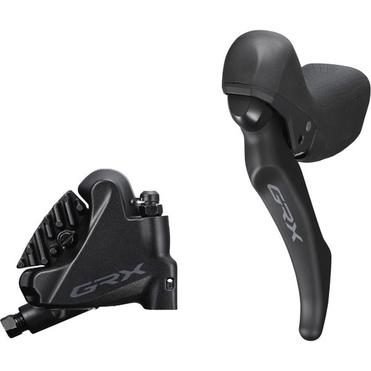 Shimano ST-RX600 GRX STI bled with BR-RX400 flat mount calliper