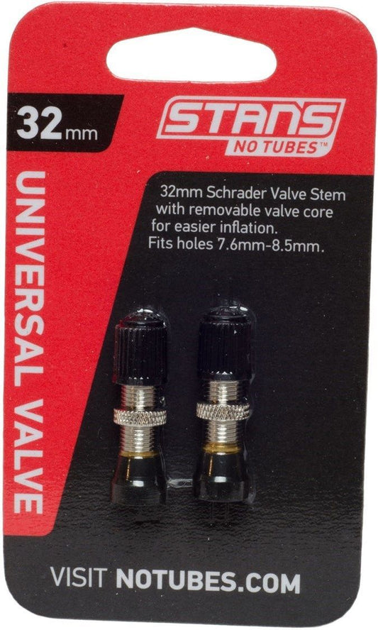 Stans No Tubes Universal Schrader Valve - 32mm (for Hugo Rims)
